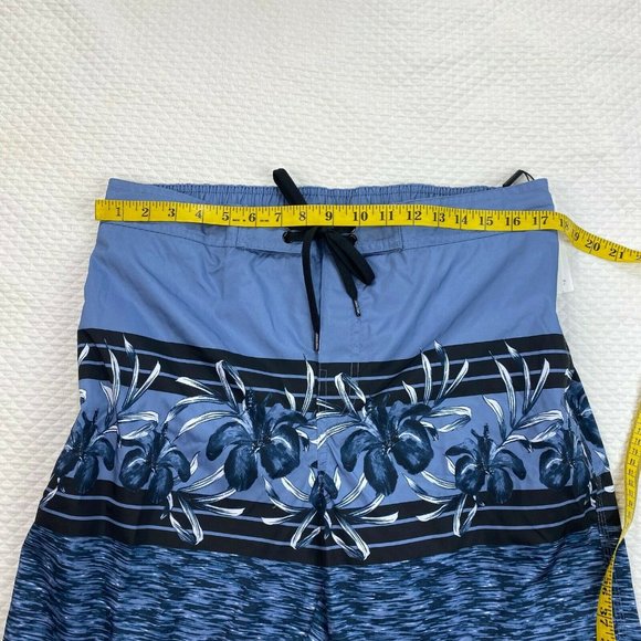 NWT Calvin Klein Floral-Print Board Shorts Swim L - Picture 9 of 11